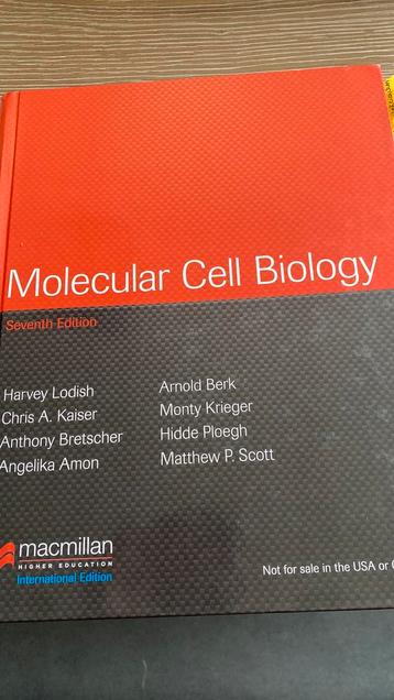 Molecular Cell Biology 7E beschikbaar voor biedingen