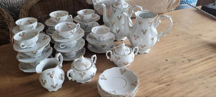 Bavaria koffieservies van antiek porselein, Antiek en Kunst, Antiek | Servies compleet, Ophalen of Verzenden