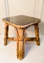 Vintage bamboe tafeltje, Antiek en Kunst, Ophalen of Verzenden