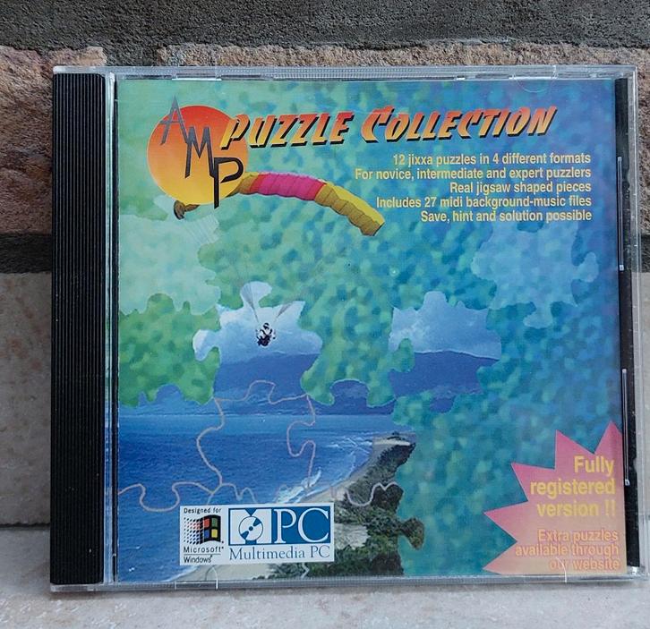 Cd-Rom - Pc-Game - AMP Puzzle Collection- Win95 en MS-DOS, Games en Spelcomputers, Games | Pc, Zo goed als nieuw, Puzzel en Educatief