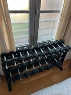 Compleet rek + halters - 2 kg tot 22 kg, Sport en Fitness, Ophalen, Zo goed als nieuw