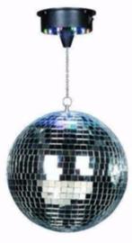 Disco spiegel bol 25 cm met led motor [221-B], Muziek en Instrumenten, Ophalen of Verzenden, Nieuw