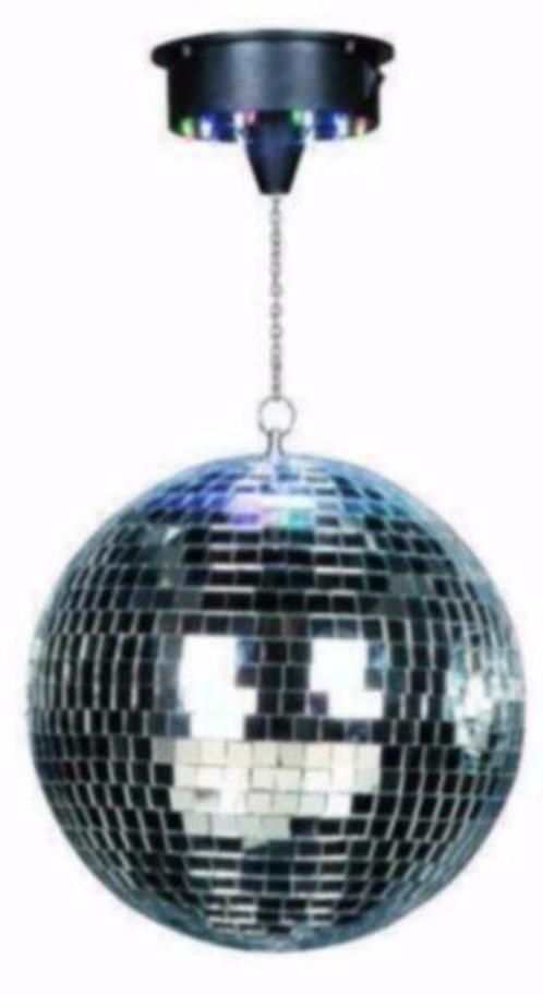 Disco spiegel bol 25 cm met led motor [221-B], Muziek en Instrumenten, Licht en Laser, Nieuw, Ophalen of Verzenden