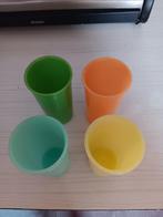 4 drink bekers van tupperware in goede staat., Huis en Inrichting, Keuken | Tupperware, Ophalen, Gebruikt, Beker of Kan