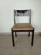 Houten stoelen., Maison & Meubles, Chaises, Quatre, Brun, Vintage, Enlèvement