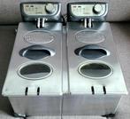 Friteuse double Quigg, Electroménager, 2 à 3 litres, Enlèvement, Utilisé, Pan intérieur amovible