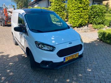 Te koop ford transit courier 1.5 tdci, Auto's, Stof, Zwart, Wit, Particulier