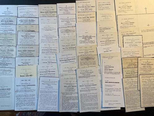 LOT 58 DOODSPRENTJES JAREN 50-60-70 LIMBURG, Verzamelen, Bidprentjes en Rouwkaarten, Bidprentje, Ophalen of Verzenden