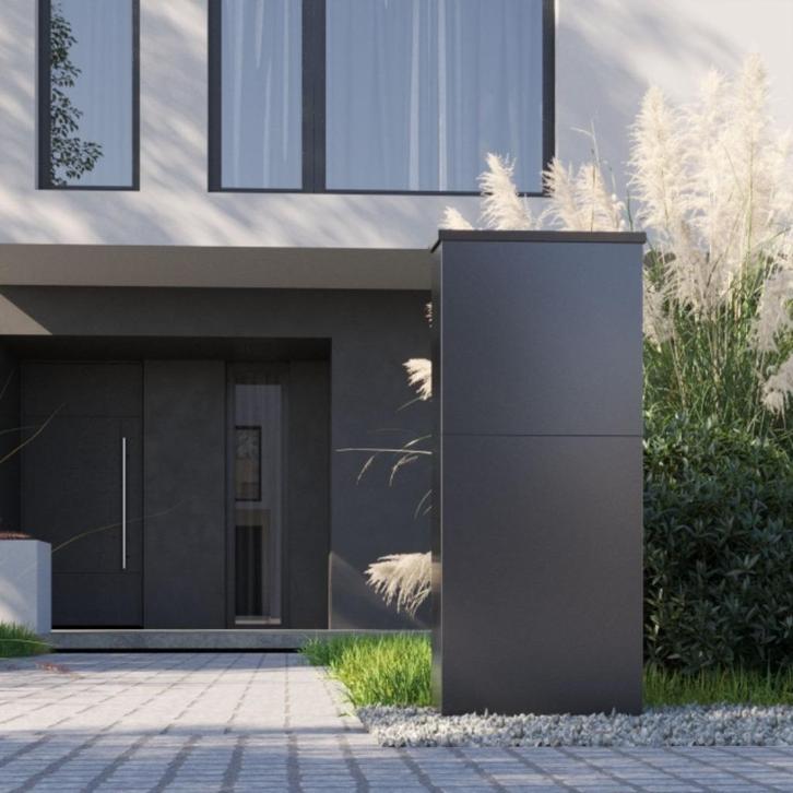 Logixbox - Pakket Brievenbus - Trendybox; Post & Pakketten, Tuin en Terras, Brievenbussen, Nieuw, Staande brievenbus, Staal, Ophalen of Verzenden