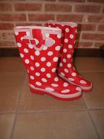 Rubber regenlaarzen Maat 38 Rood polka dot (voor wijde kuit), Ophalen of Verzenden, Regenlaarzen, Zo goed als nieuw, Rood