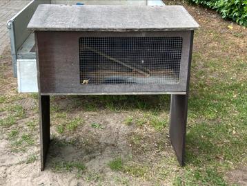 Te koop konijnenkot, Enlèvement, Utilisé