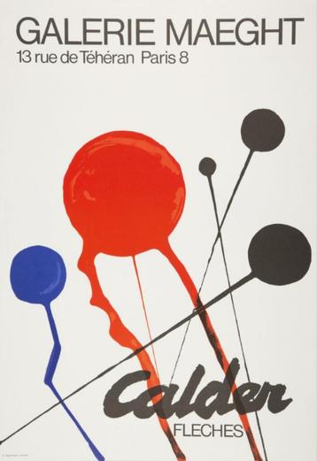 1968 Alexander Calder Galerie Maeght (litho) 'Fleches'