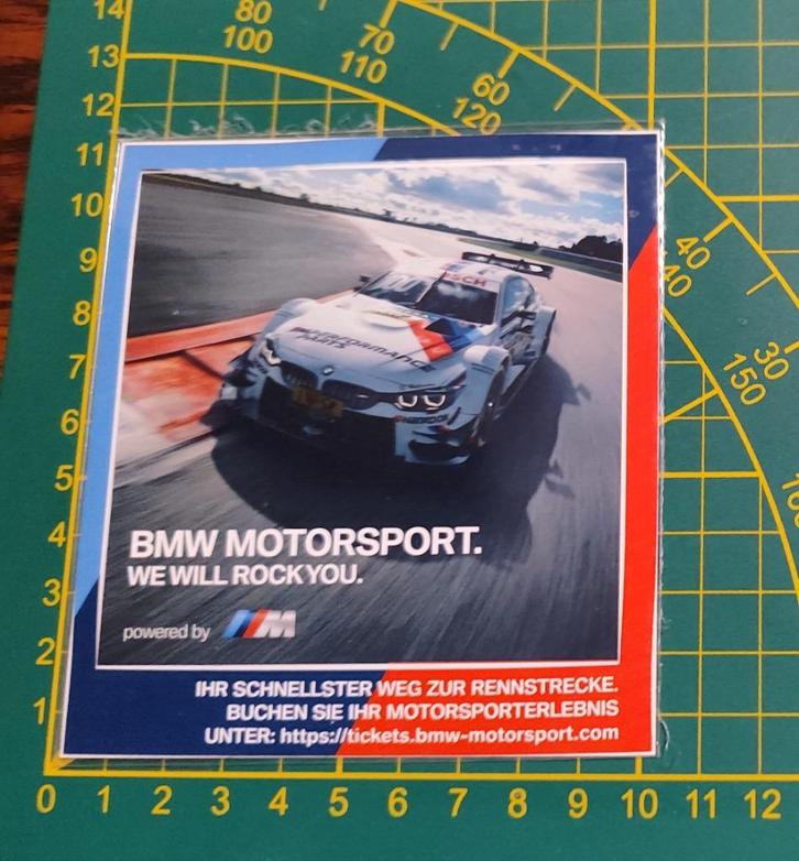 Sticker DTM BMW M4 DTM Martin Tomczyk 2016 OVP, Verzamelen, Stickers, Ophalen of Verzenden