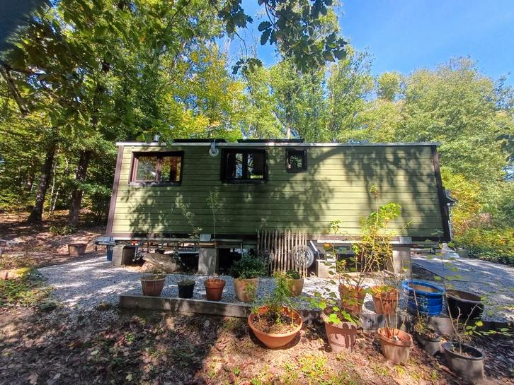 Roulotte de charme / tiny house +poss. achat terrain à batir, Caravanes & Camping, Caravanes, Particulier, Grand lit, 7 à 8 mètres