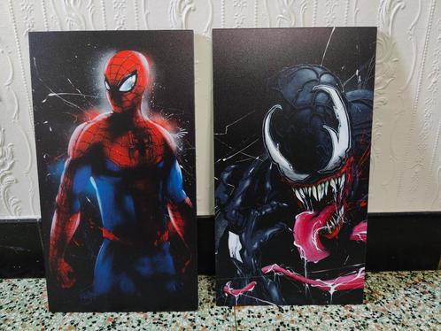 Spider-man, Venom, Wall-E en EVE kaders, Antiquités & Art, Art | Autres Art, Enlèvement ou Envoi