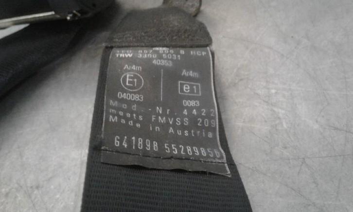 VEILIGHEIDSGORDEL LINKS ACHTER (|1243594|735269410|), Auto-onderdelen, Interieur en Bekleding, Volkswagen, Gebruikt