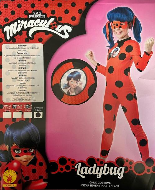 Costume Ladybug (Miraculous) avec masque - 140 cm (9-10 ans), Vêtements | Hommes, Costumes de carnaval & Vêtements de fête, Comme neuf