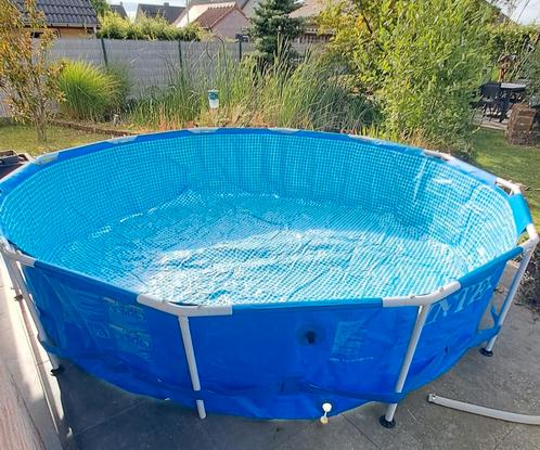 Intex zwembad 3,66 x 76 cm, Tuin en Terras, Zwembaden, Gebruikt, Opzetzwembad, Minder dan 80 cm, 200 tot 400 cm, 300 cm of meer