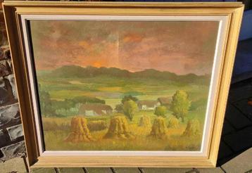 huile sur toile paysage a spiennes signe maurice fourneau beschikbaar voor biedingen