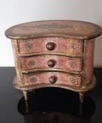 Prachtige oud juwelen ladenkastje hout., Ophalen of Verzenden