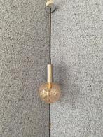 pendant lamp suspension Murano verre vintage 70s chrome, Maison & Meubles, Comme neuf, Métal, 50 à 75 cm