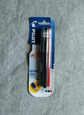 Nieuw! - Uitwisbare balpen - 3 Stuks - Pilot - School - €3 beschikbaar voor biedingen