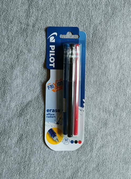 Nieuw! - Uitwisbare balpen - 3 Stuks - Pilot - School - €3, Verzamelen, Pennenverzamelingen, Nieuw, Balpen, Overige merken, Ophalen