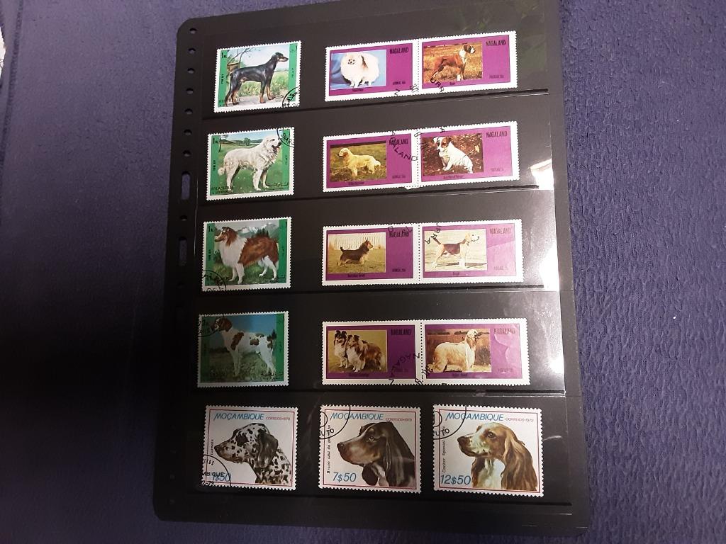 Timbres-poste Chiens, Enlèvement ou Envoi, Affranchi, Autres thèmes