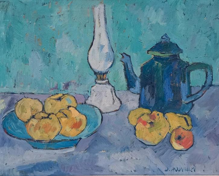 schilderij 1963 gesigneerd stijl Henri Matisse Fauvisme, Antiek en Kunst, Kunst | Schilderijen | Abstract, Ophalen of Verzenden