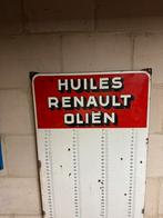 Renault oliën emaille plaat, Antiek en Kunst, Antiek | Email, Ophalen of Verzenden