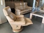 Salon, Huis en Inrichting, Ophalen, Gebruikt, Leer