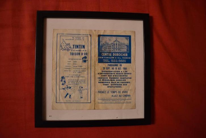 Kuifje (1964) filmcommercial, Verzamelen, Stripfiguren, Gebruikt, Plaatje, Poster of Sticker, Kuifje, Verzenden