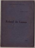Ernest Closson, Roland de Lassus, Gelezen, Kunst en Cultuur, Verzenden, Ernest Closson