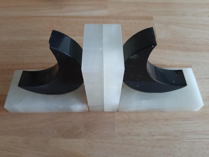 serre-livres vintage art déco en marbre, Antiquités & Art, Curiosités & Brocante, Enlèvement ou Envoi