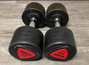 Halters, Hammerstrenght Dumbell set 25kg NIEUW!! beschikbaar voor biedingen