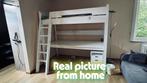 Mezzaninebed bureau & bed, Kinderen en Baby's, Kinderkamer | Stapelbedden en Hoogslapers, Ophalen, Gebruikt, Hoogslaper