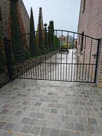 Smeedijzeren poort, Tuin en Terras, Ophalen, Met poort, Gebruikt, Sierhekwerk