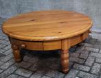 Ronde grenen salontafel 110x48cm, Huis en Inrichting, Tafels | Salontafels, Ophalen, Gebruikt, Rond, Landelijk