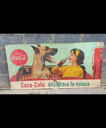 Ancienne affiche publicitaire COCA-COLA 