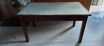 robuuste eettafel, Huis en Inrichting, Tafels | Eettafels, Ophalen, Gebruikt, 100 tot 150 cm, 50 tot 100 cm