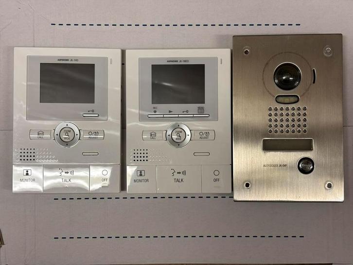 Aiphone Video intercom met opname functie, Huis en Inrichting, Deurbellen, Gebruikt, Bedraad, Ingebouwde camera, Terugspreekfunctie