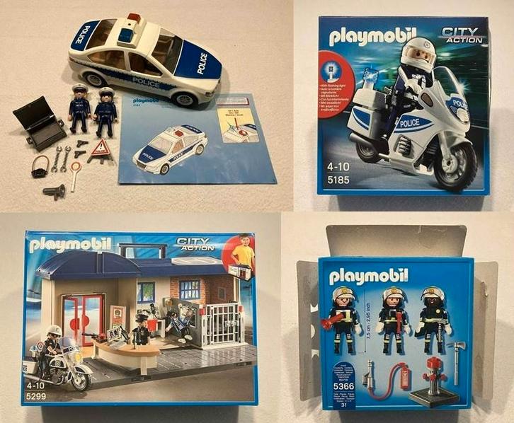 Playmobil City Action 4 sets, Kinderen en Baby's, Speelgoed | Playmobil, Zo goed als nieuw, Complete set, Ophalen