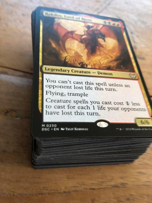 Magic the gathering deck red black, Hobby en Vrije tijd, Verzamelkaartspellen | Magic the Gathering, Zo goed als nieuw, Speeldeck