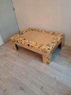 VINTAGE SALONTAFEL MET HOORN INLEG, Ophalen, Overige materialen, Gebruikt, 100 tot 150 cm