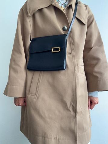 Delvaux Clarion vintage blauwe handtas, Handtassen en Accessoires, Ophalen of Verzenden, Gebruikt, Blauw, Handtas