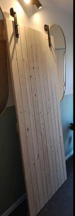 Houten schuifdeur(loftdeur) + INCLUSIEF railsysteem, Ophalen, Schuifdeur, Zo goed als nieuw