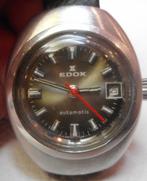 04) Edox dame automatique vintage, calibre ETA 2651 17 rubis, Overige merken, Staal, Polshorloge, Ophalen of Verzenden