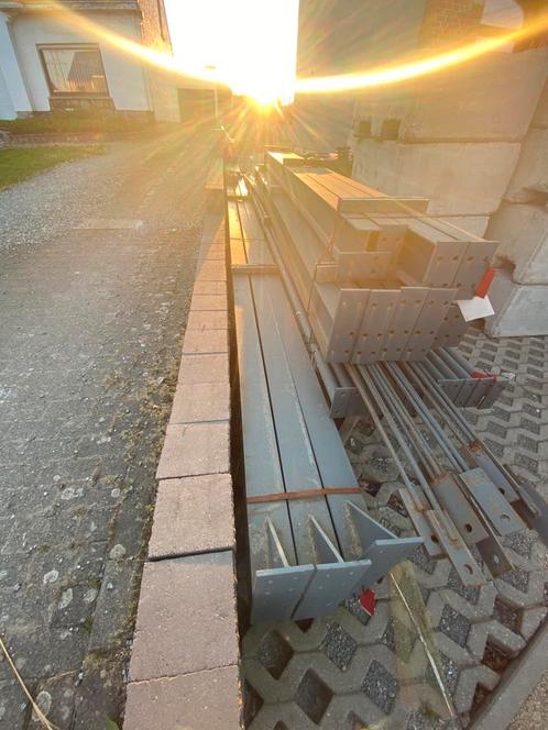 Staalconstructie loods plat dak 202m2, Doe-het-zelf en Bouw, Overige Doe-Het-Zelf en Bouw, Zo goed als nieuw, Ophalen