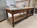 Grande table de drapier en bois rare, Enlèvement