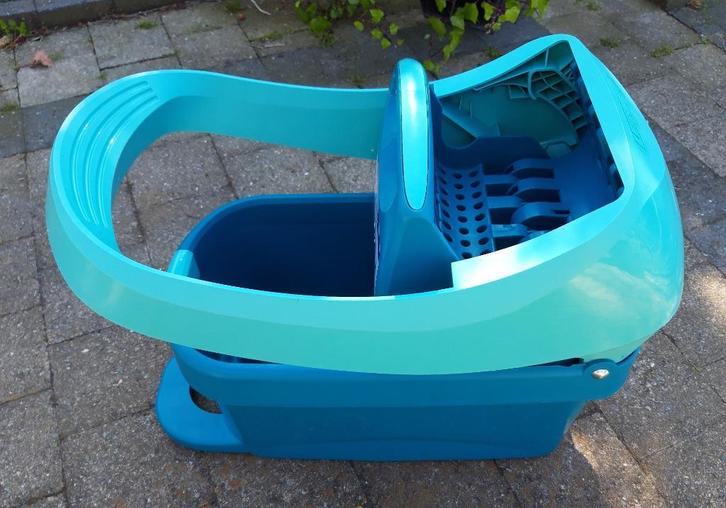 Leifheit Profi XL uitwringpers met wieltjes + steel, Huis en Inrichting, Schoonmaakartikelen, Dweilemmer, -bak, of -wagen, Ophalen